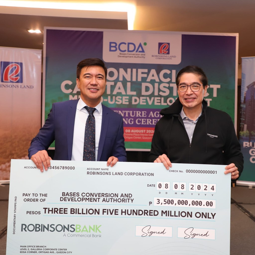 BCDA and RLC joint venture for a mixed-used development of a 6.1-hectare area in Bonifacio Capital District&nbsp;(BCD).